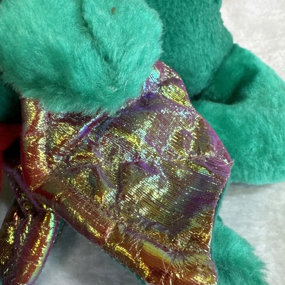 Ace Novelty Green Dragon Plush Shimmer Wings Stuffed Animal 11 Inch